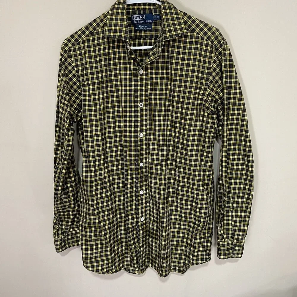 POLO‎ RALPH LAUREN Checkered BUTTON SHIRT Size Small